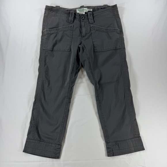 Aventura Pants - Aventura Womens Organic Cotton Utility Pants Gray Stretch Ankle Size 4 RN40841